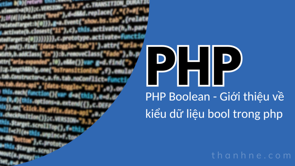 PHP Boolean - Giới thiệu về kiểu dữ liệu bool trong php