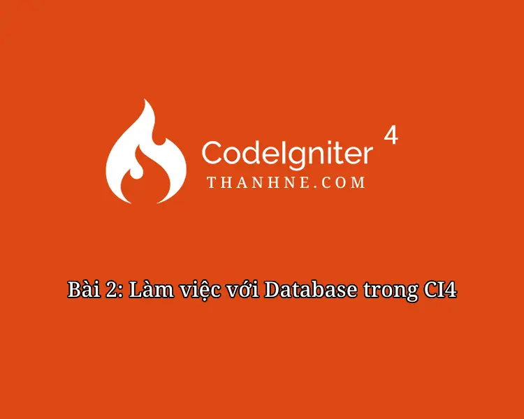 Database trong CI4